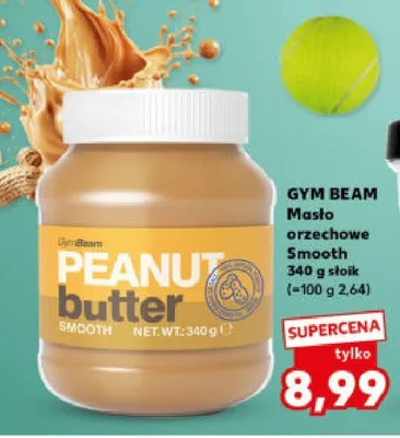 Masło orzechowe smooth Gym Beam promocja w Kaufland