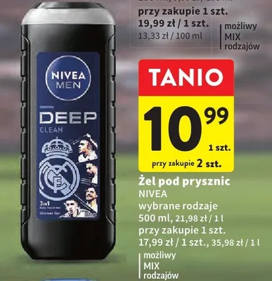 Żel pod prysznic wybrane rodzaje promocja w Intermarche