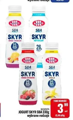 Jogurt Skyr SBA wanilia Mlekovita promocja w Tomi Markt