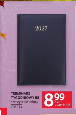 Terminarz tygodniowy B5 promocja w Selgros
