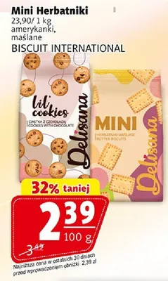 Mini Herbatniki amerykańskie maślane Delisana Biscuit International promocja w Prim Market