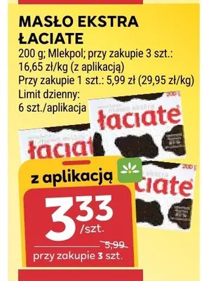 Masło ekstra Łaciate Mlekpol promocja w Stokrotka