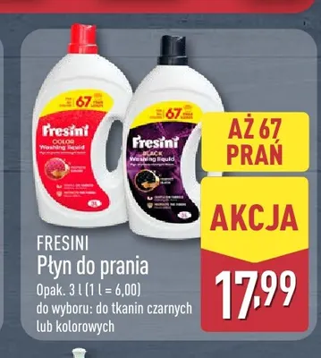 Płyn do prania do tkanin kolorowych Fresini promocja w Aldi