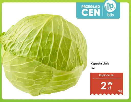 Kapusta biała promocja w Dino