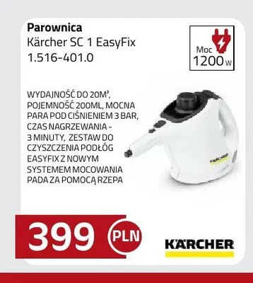 Parownica Kärcher SC 1 EasyFix 1,516-401,0 promocja w kakto.pl