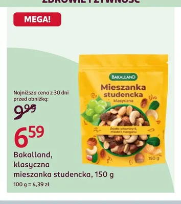 Klasyczna mieszanka studencka Bakalland promocja w Rossmann