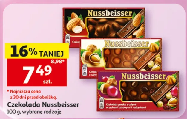 Czekolada Nussbeisser promocja w Auchan