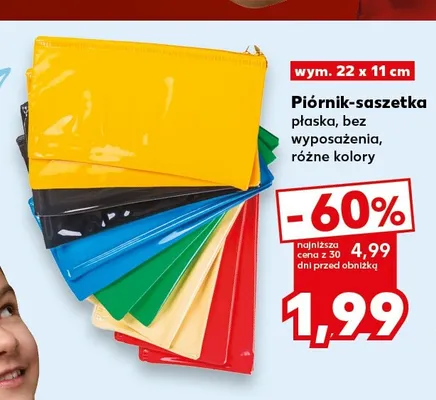 Piórnik-saszetka płaska promocja w Kaufland