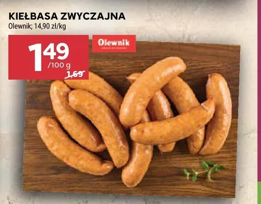 Kiełbasa zwyczajna Olewnik promocja w Stokrotka
