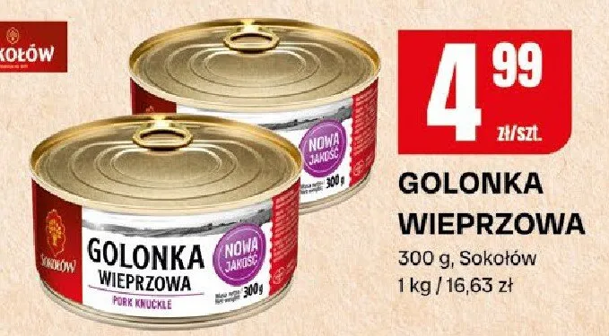 Golonka wieprzowa promocja w Chorten
