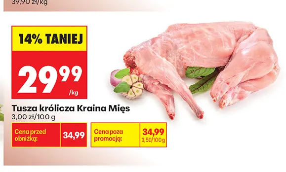Tusza królicza Kraina Mięs promocja w Biedronka