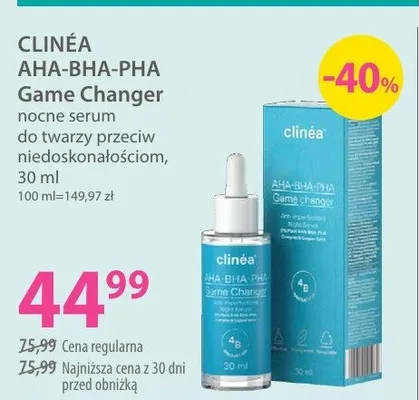 Nocne serum do twarzy przeciw niedoskonałościom promocja w Hebe