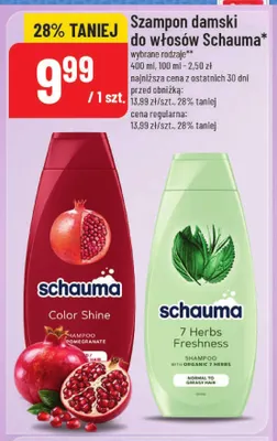 Szampon damski do włosów Schauma 7 Herbs Freshness promocja w POLOmarket