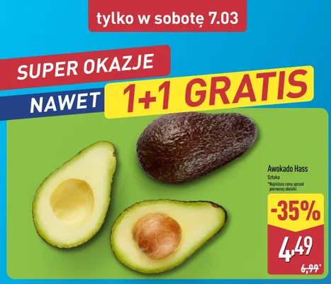 Awokado hass sztuka promocja w Aldi