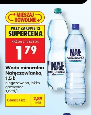 Woda mineralna Nałęczowianka niegazowana promocja w Biedronka