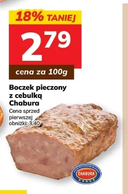 Boczek pieczony z cebulką Chabura promocja w Hitpol