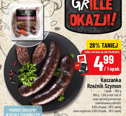 Kaszanka Rzeźnik Szymon promocja w POLOmarket