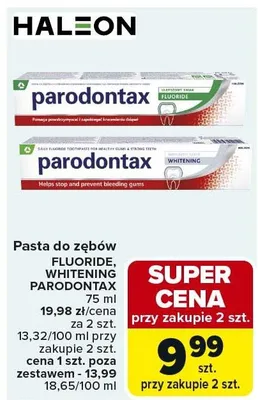 Pasta do zębów Fluoride promocja w Carrefour Market