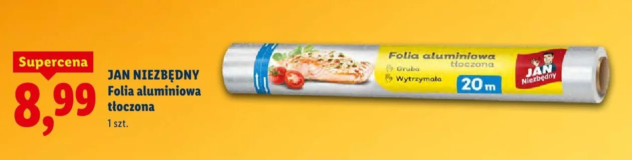 Folia aluminiowa tłoczona promocja w Lidl