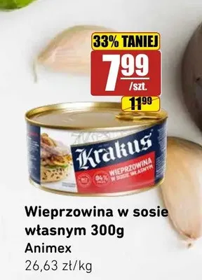Wieprzowina w sosie własnym Krakus promocja w API Market