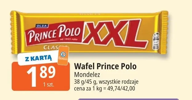 Wafel Prince Polo promocja w Leclerc