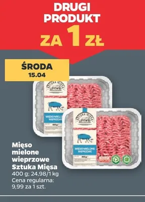 Mięso mielone wieprzowe sztuka mięsa promocja w Netto