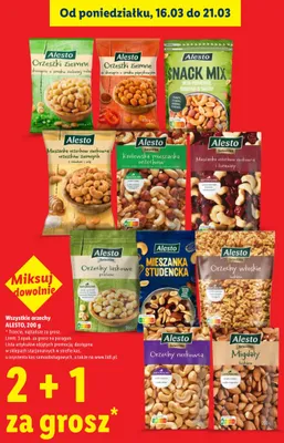 Migdały łuskane promocja w Lidl