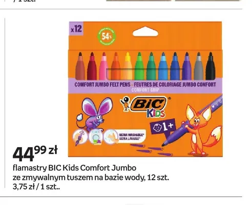 Flamastry BIC Kids Comfort Jumbo promocja w Empik