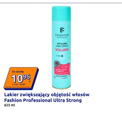 Lakier zwiększający objętość włosów Fashion Professional Ultra Strong promocja w Action