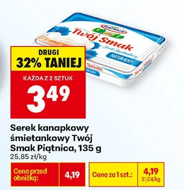 Serek kanapkowy śmietankowy promocja w Biedronka