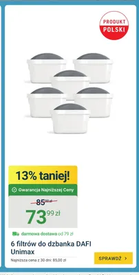 Filtry do dzbanka DAFI Unimax 6-pak promocja w ERLI