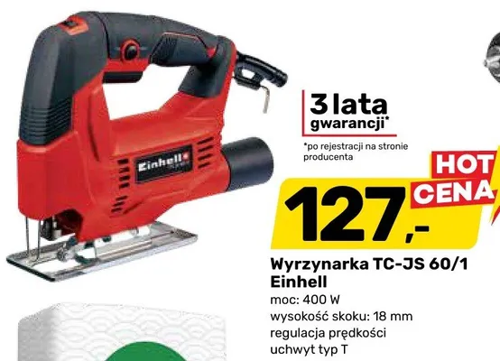 Wyrzynarka TC-JS 60/1 Einhell promocja w Bricomarche