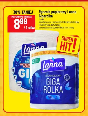 Ręcznik papierowy Lanna Gigarolka promocja w POLOmarket