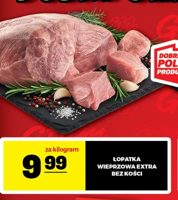 Łopatka wieprzowa extra bez kości promocja w Gram Market