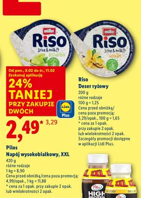 Napój wysokobiałkowy, XXL promocja w Lidl