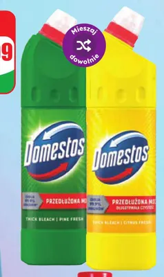 Płyn do mycia WC Domestos Citrus Fresh promocja w Dino