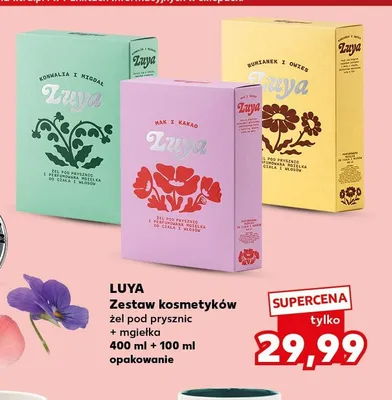 Zestaw kosmetyków LUYA żel pod prysznic + mgiełka 400ml + 100ml promocja w Kaufland