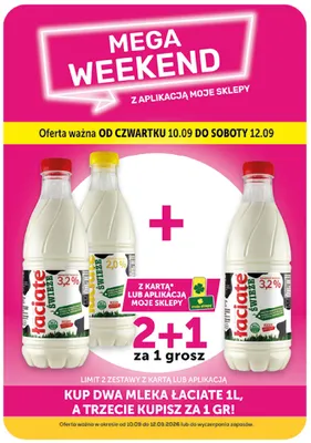 Mleko świeże Łaciate 3,2% promocja w ABC