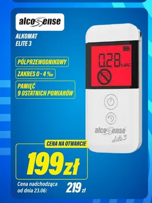 Alkomat AlcoSense Elite 3 promocja w RTV EURO AGD