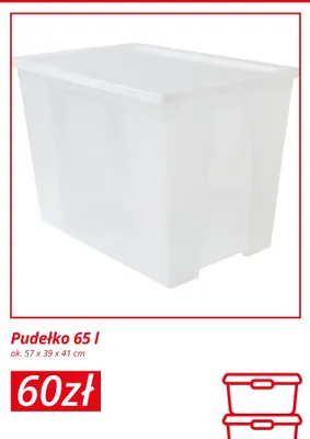 Pudełko 65l promocja w KiK