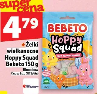 Żelki wielkanocne Hoppy Squad Bebeto promocja w TOPAZ