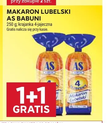 Makaron krajanka 4-jajeczna Lubelski As Babuni promocja w Stokrotka
