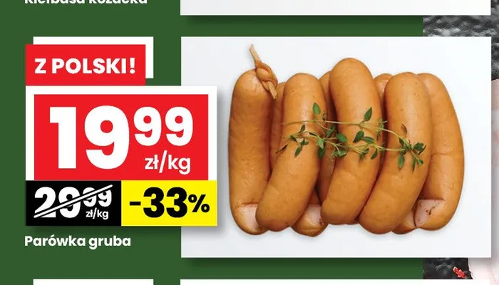 Parówka gruba promocja w emma MARKET