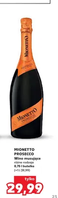 Wino musujące Mionetto Prosecco promocja w Kaufland
