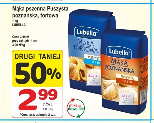 Mąka pszenna Lubella Puszysta tortowa promocja w Marketvita