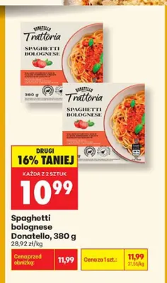 Spaghetti bolognese Donatello promocja w Biedronka