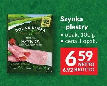 Szynka plastry Dolina Dobra promocja w Makro