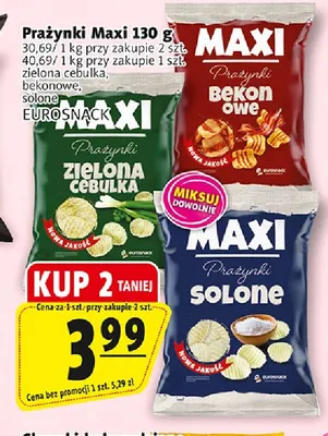 Prażynki Maxi solone promocja w Prim Market