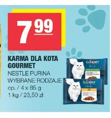 Karma dla kota Gourmet promocja w SPAR