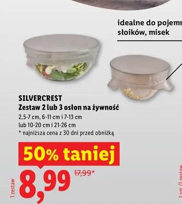 Zestaw 2 lub 3 osłon na żywność promocja w Lidl